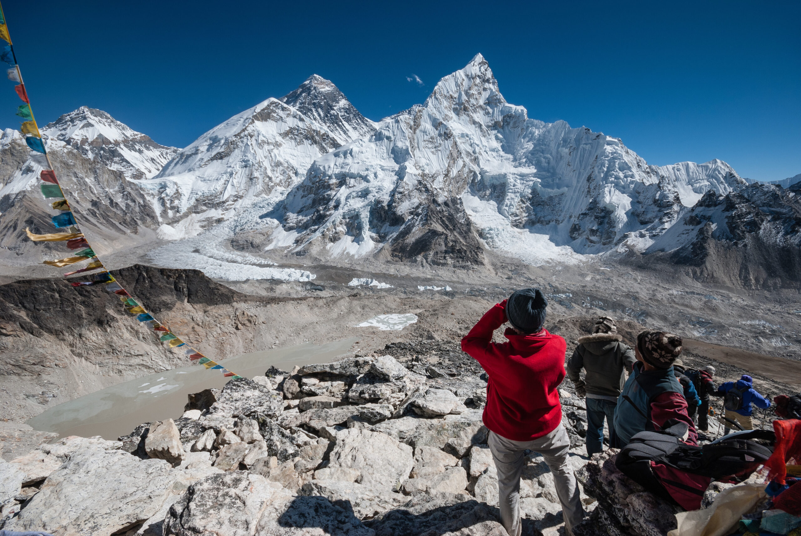 Kala Patthar view of Everest and Lhotse
