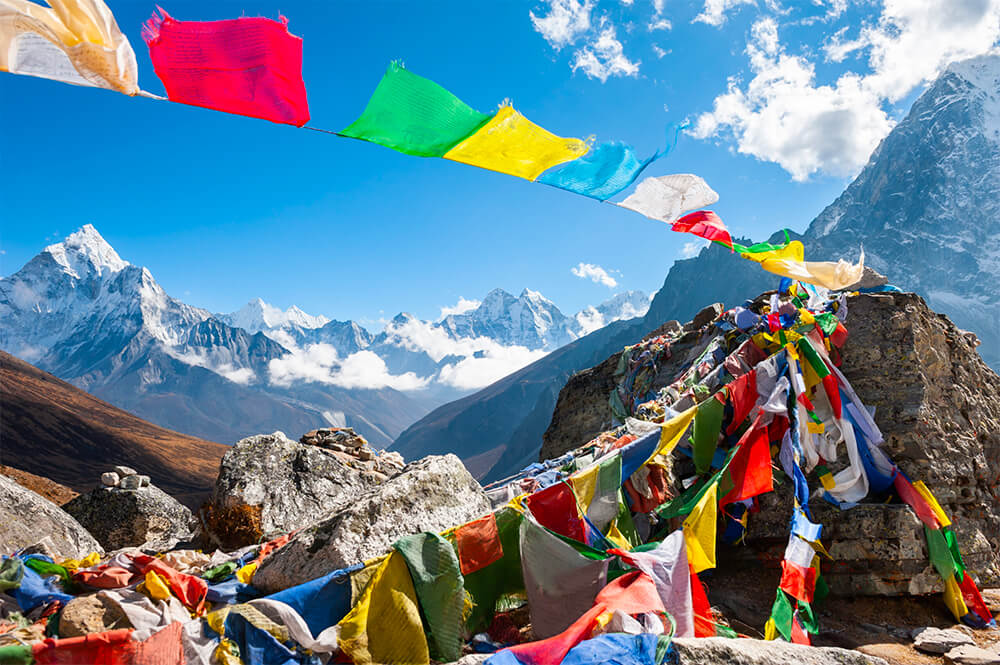 Mt Everest Base Camp Prayer Flags